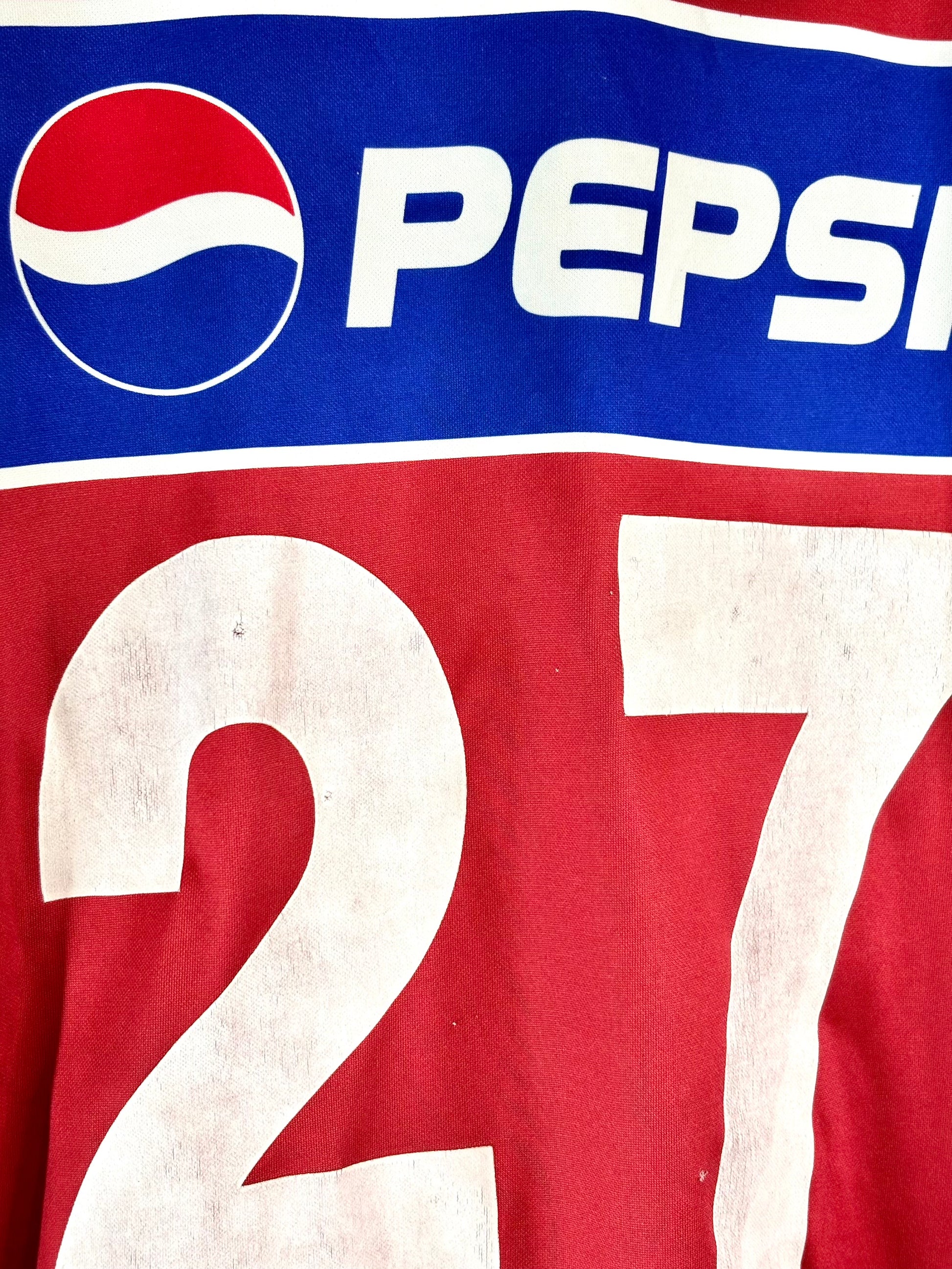 Camiseta Atlética Saprissa 2001 utilería original parte trasera