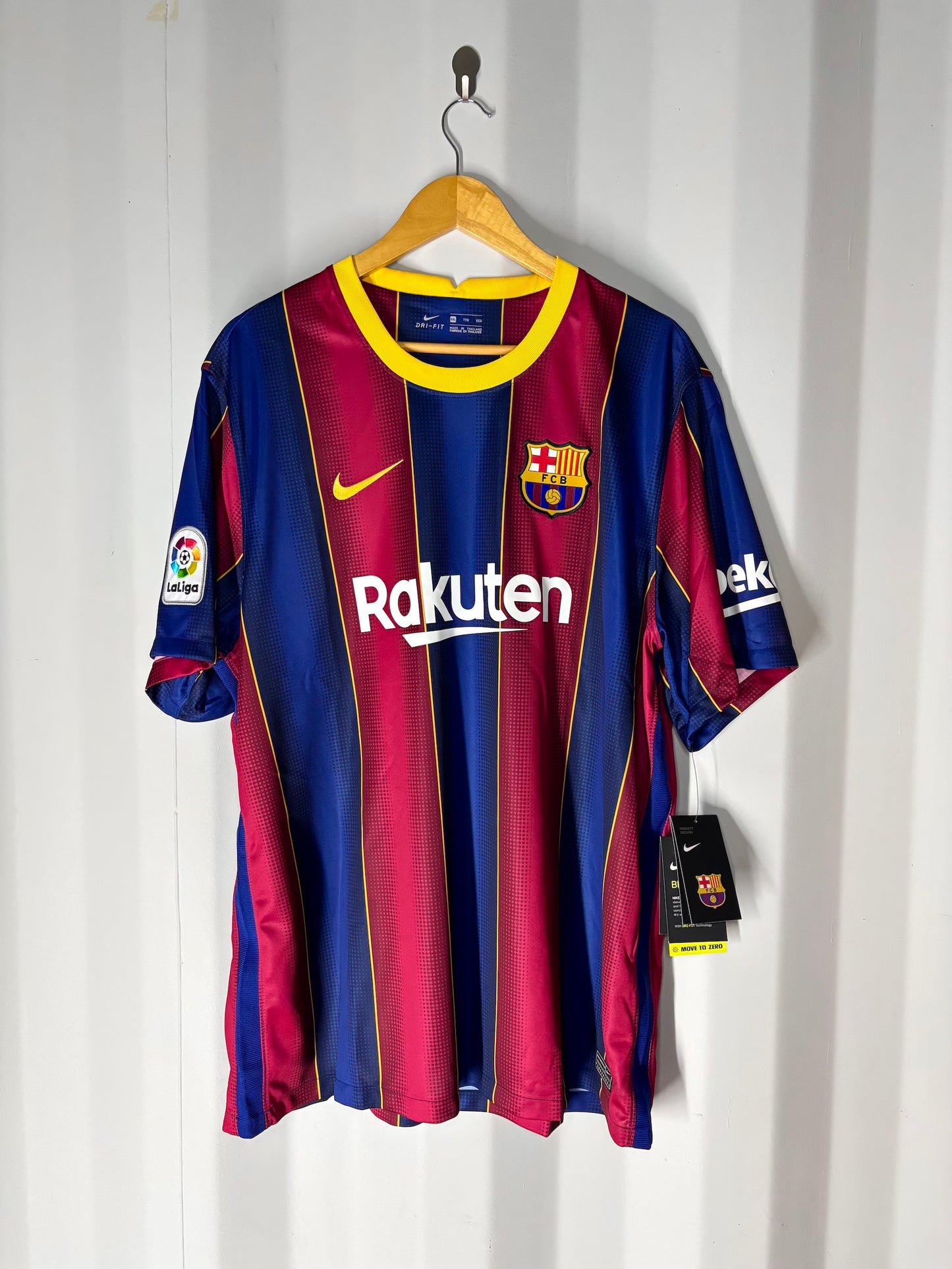Fútbol Club Barcelona - 2020/2021 - Local - Nike - Talla XXL - Nueva con etiquetas - "Messi"