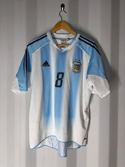 Selección Argentina - 2004/2005 - Local - Adidas - Talla L - "Zanetti"