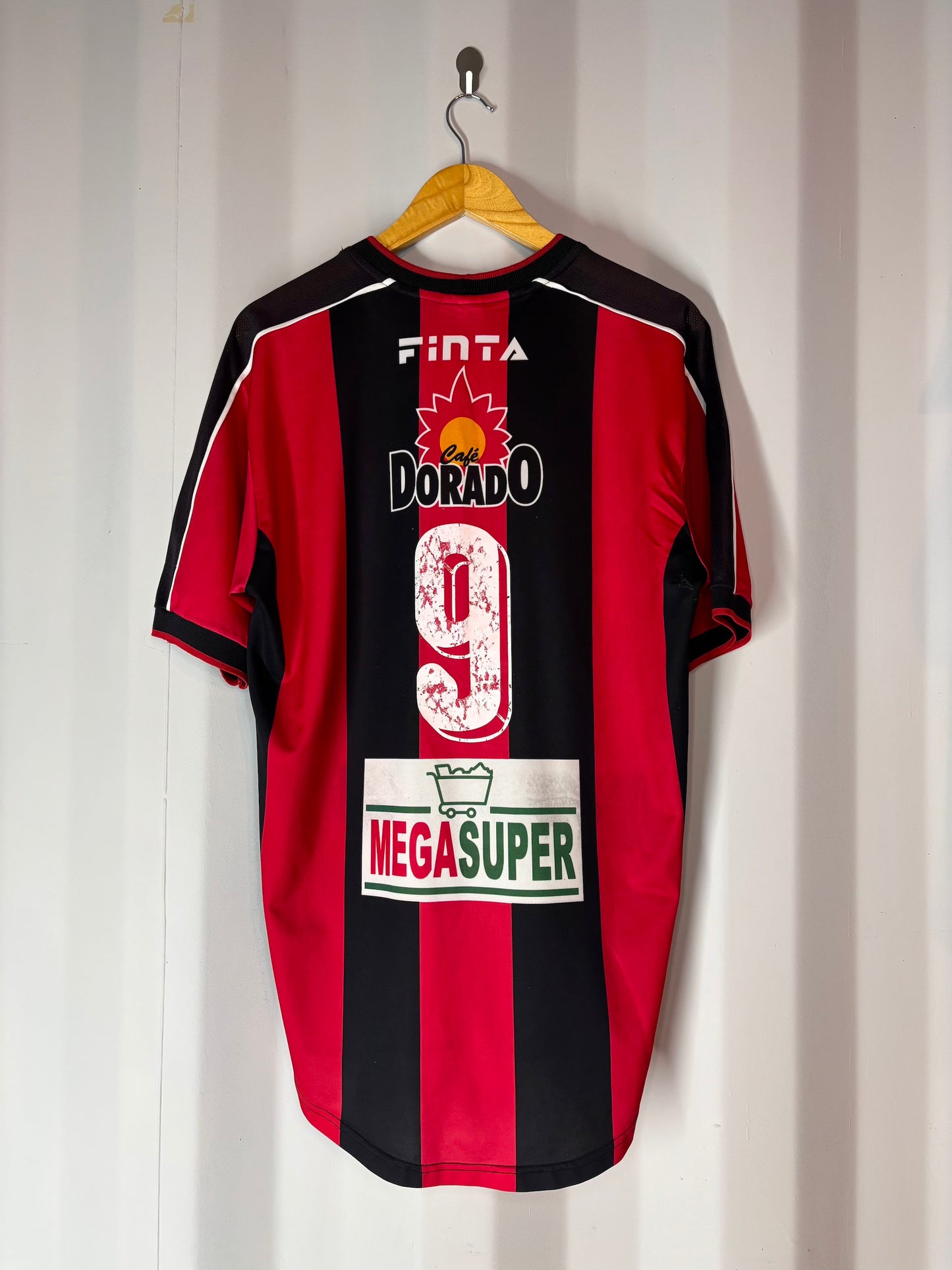 [MATCH WORN] - Liga Deportiva Alajuelense - 2001/2002 - Local - Finta - Talla L