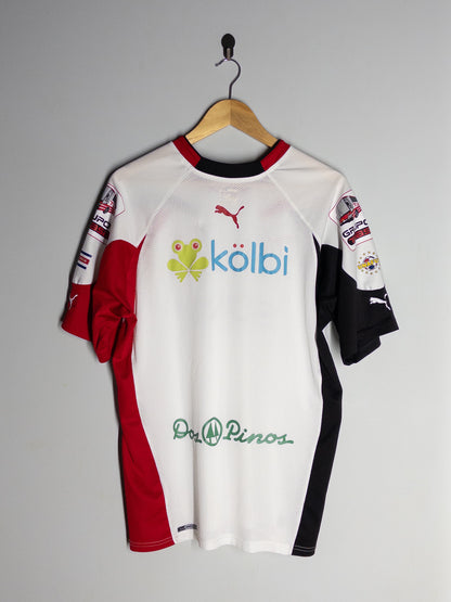 Espalda de la camiseta de visita de Alajuelense Puma 2011 original