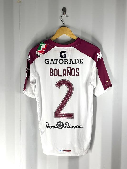 Camiseta de visitante del Deportivo Saprissa con dorsal de Christian Bolaños año 2020 marca Kappa