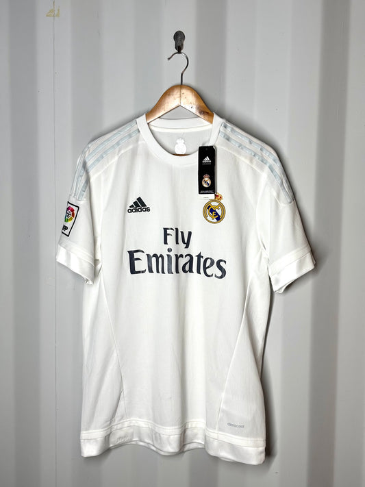 Camiseta de local del Real Madrid temporada 2015 Adidas original