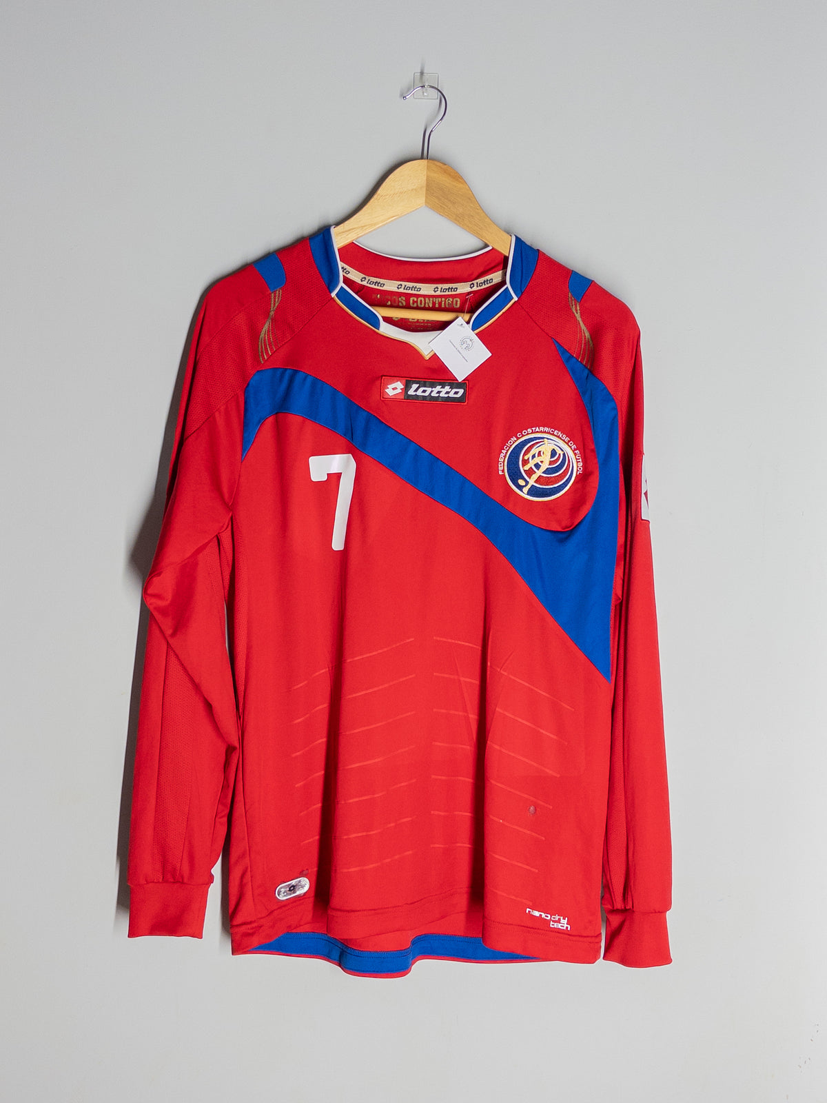 Camiseta original Costa Rica Lotto Bolaños 2014 front