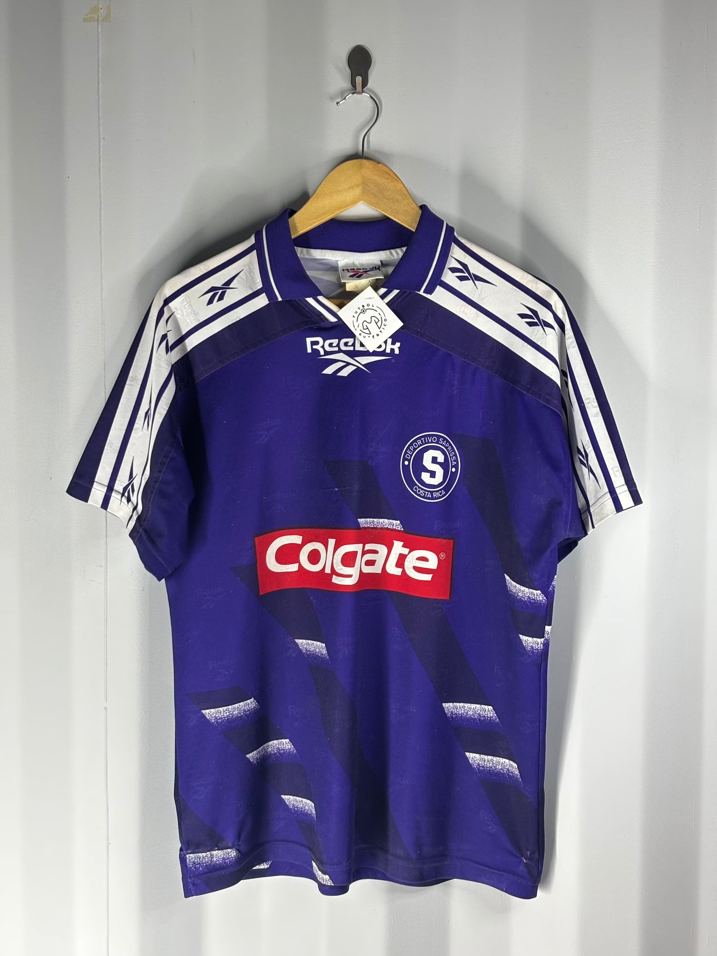 Camiseta de local del Deportivo Saprissa 1997 Colgate 