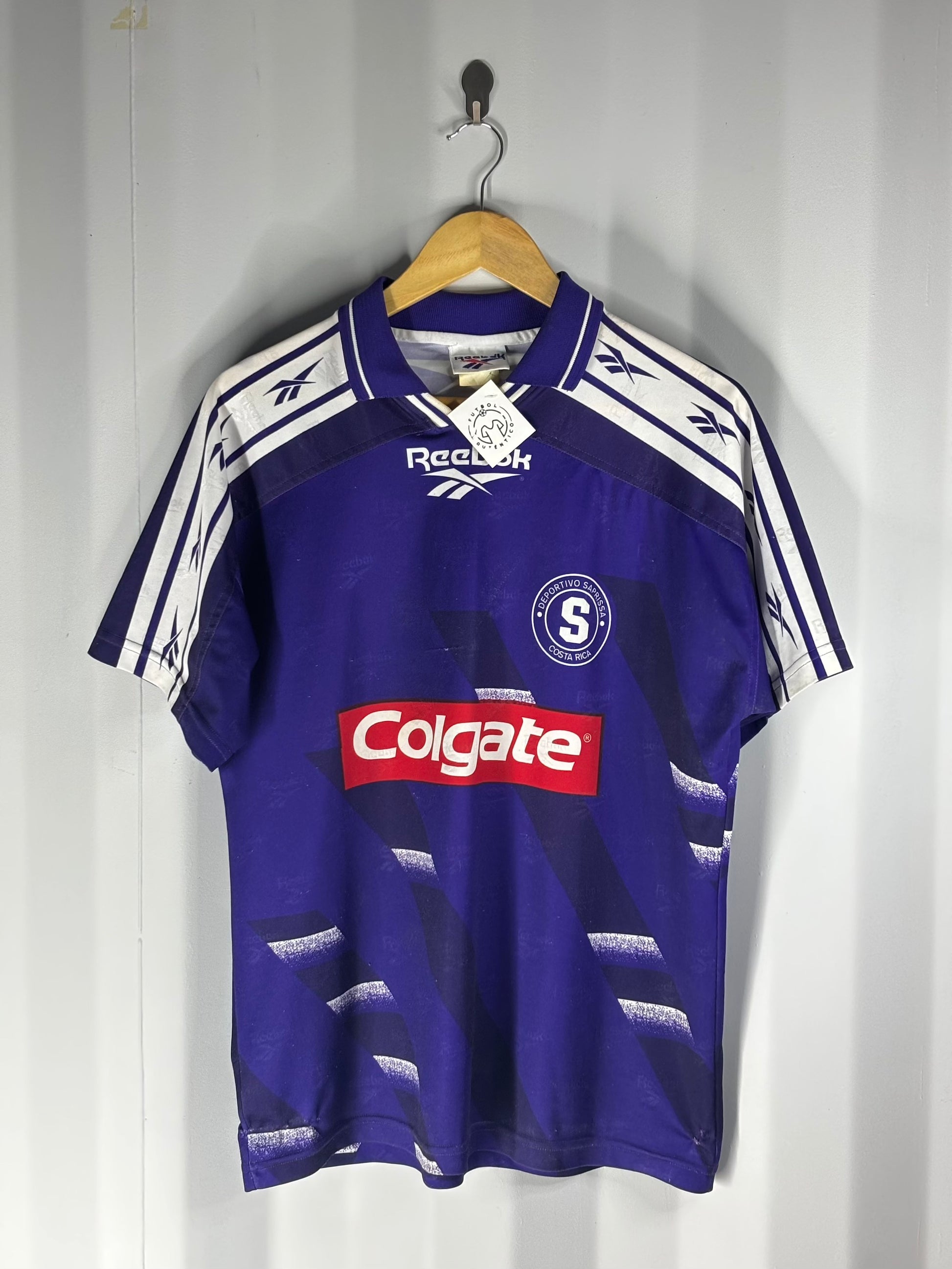 Camiseta de local del Deportivo Saprissa 1997 Colgate 