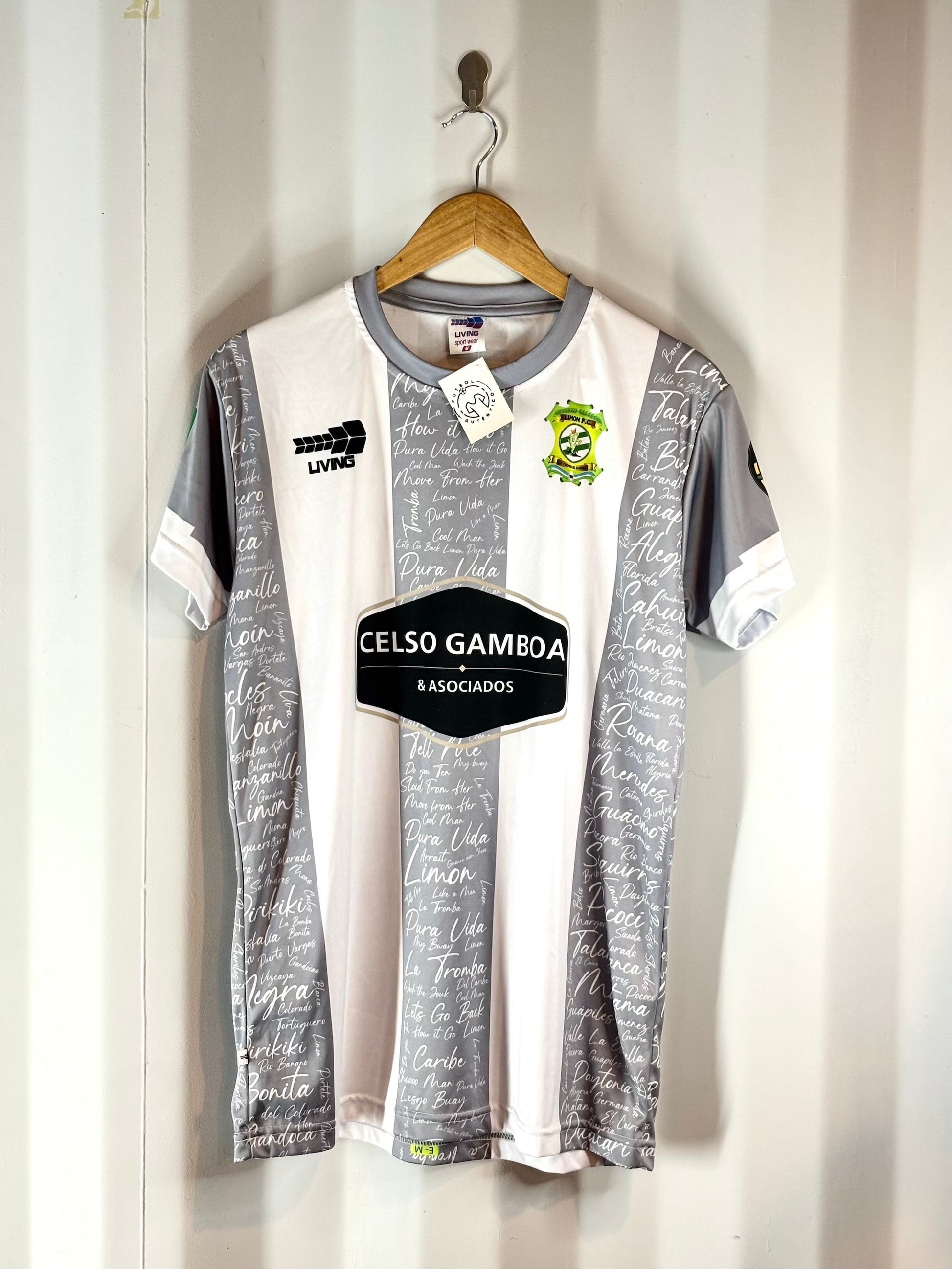 Camiseta Limón visitante 2020 utilería Costa Rica parte frontal 