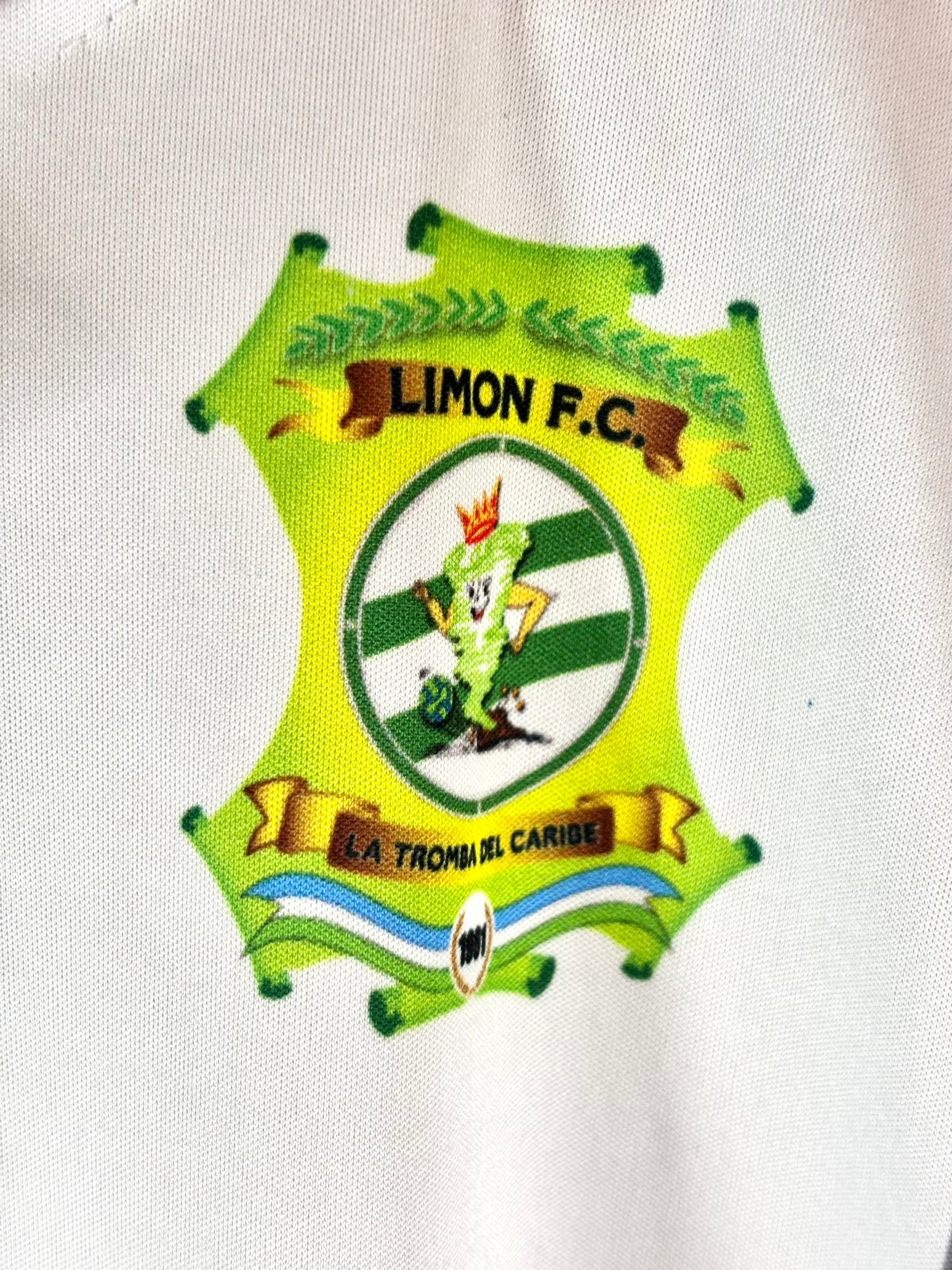 Camiseta Limón visitante 2020 utilería Costa Rica logo de Limón 