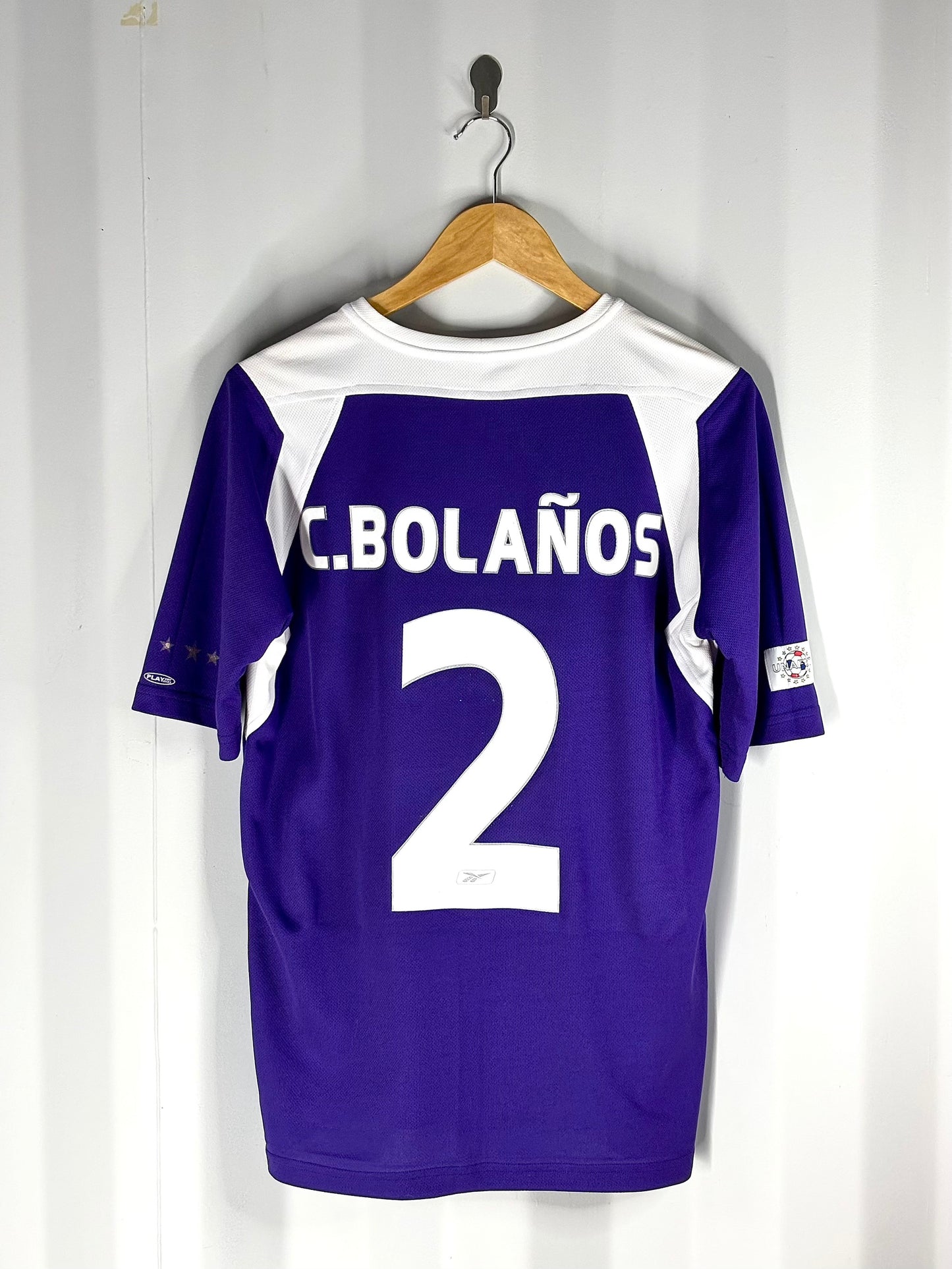 Camiseta de local del Deportivo Saprissa 2004 marca Reebok dorsal de Christian Bolaños.